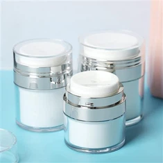 Õhuvaba pumbaga kosmeetikakonteiner